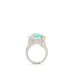 Ambrosia Small Paraiba Spinel Monaco Ring