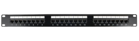 CAT5E Populated Punch Down Patch Panel 24 Port