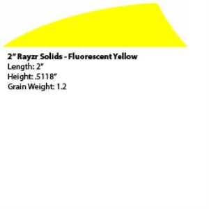 2" Rayzr Feather LW - Fl Yellow