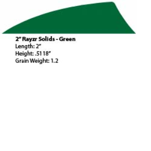 2" Rayzr Feather LW - Green