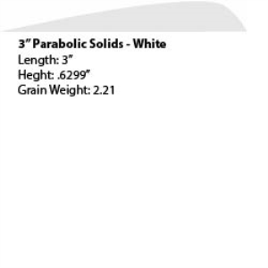 3" Parabolic Feather LW - Fl White