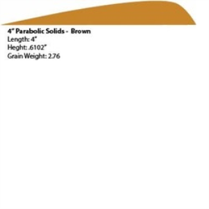 4" Parabolic Feather RW - Desert Brown