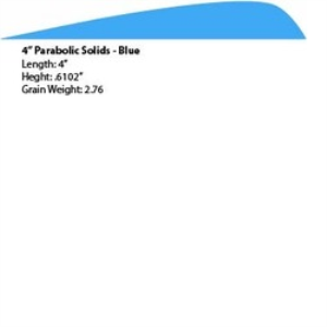 4" Parabolic Feather LW - Sky Blue