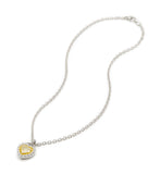 Rapture Canary Crystal Heart Pendant Necklace