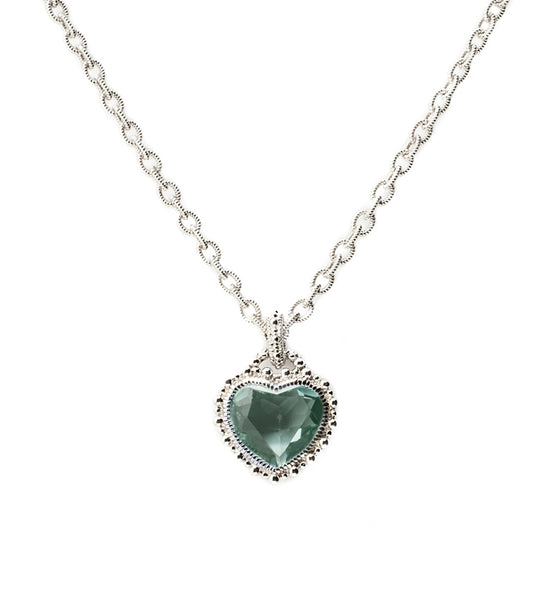 Rapture Paraiba Spinel Heart Pendant Necklace