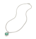 Rapture Paraiba Spinel Heart Pendant Necklace