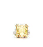 Ambrosia Small Canary Crystal Monaco Ring