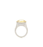 Ambrosia Small Canary Crystal Monaco Ring