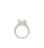 Candy Sky Blue Crystal Small Ring