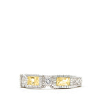 Estate Canary Crystal Baguette Band Ring