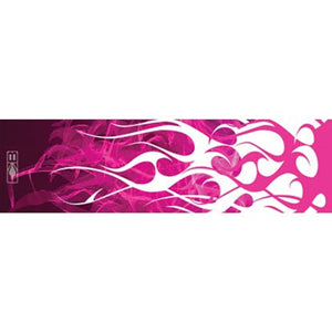 Arrow Wraps 4" Carbon - Hot Pink Flame 12pk