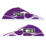 Bohning Blazer Vane Purple Flame 2" - 36pk