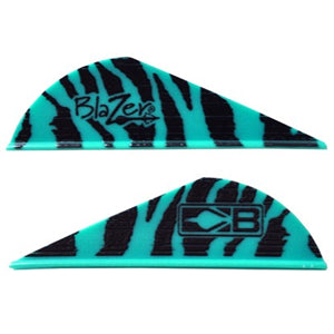 Bohning Blazer Vane Teal Tiger 2" - 100pk