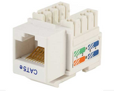 CAT5E RJ45 Punch Down Type Keystone Jack, 110 Type